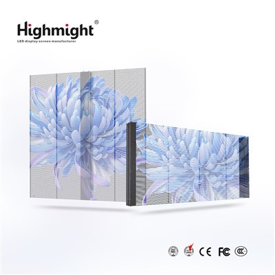 תצוגת LED שקופה מזכוכית